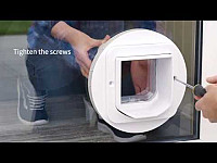 Installing a SureFlap Microchip Cat Door in glass