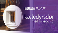 Installation af kæledyrsdøren til mikrochip i et glasparti