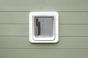 SureFlap Microchip Pet Door installed in Hoshi's House