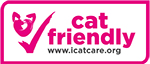 International Cat Care Cat Friendly Logo International Cat Care Cat Friendly Logo