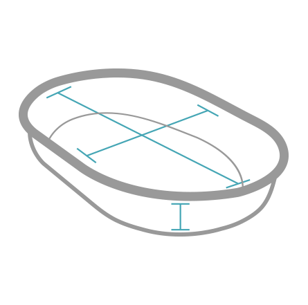 product dimension diagram